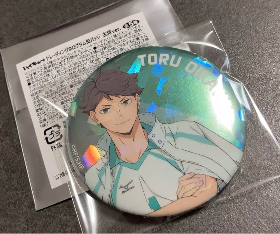 ハイキュー!! 及川徹 トレーディングホログラム缶バッジ 主将ver. 10点 ハイキュー!! 及川徹 トレーディングホログラム缶バッジ 主将ver